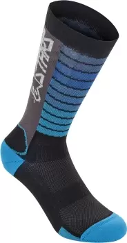 Alpinestars Drop 22 Socks, black-blue, Size S, black-blue, Size S