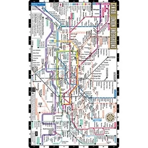 Streetwise London Underground Map - Laminated Map of the London Underground, England City Plans Sheet map 2018