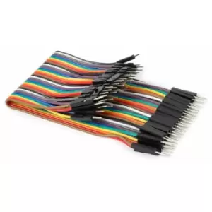 Whadda WPA427 40 Pins 15cm Male To Male Jumper Wire (Flat Cable)