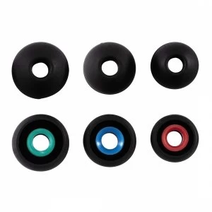 Silicone Replacement Ear Pads size S - L 6 pieces Black
