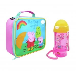 Peppa Pig Lunch Bag And Bottle Set - 400ml