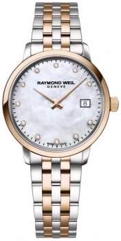 Raymond Weil Womens Toccata Diamond Two Tone Stainless Watch