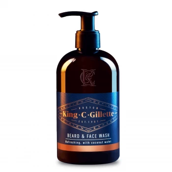 King C. Gillette Mens Beard And Face Wash, 350ml