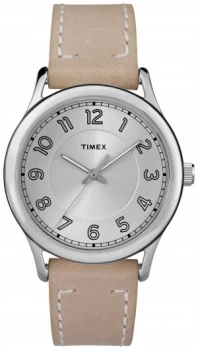 Timex Ladies TW2R23200 Easy Read Tan Strap Watch
