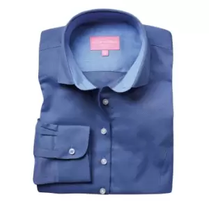 Brook Taverner Womens/Ladies Aspen Long Sleeve Oxford Shirt (8 UK) (Blue)