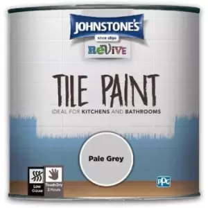 Johnstones - 750ml Revive Tile Paint Pale Grey