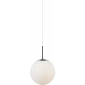 Nordlux Cafe 15cm Globe Pendant Ceiling Light White, E27
