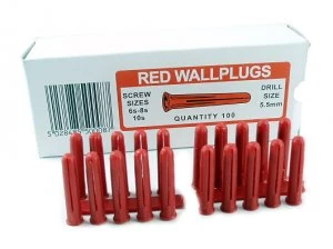 Red Wall Plugs Sold In 100s