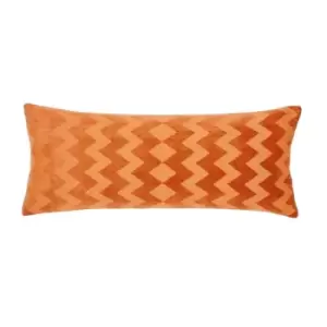 Sanderson Fusang Tree Embroidered Cushion - Orange