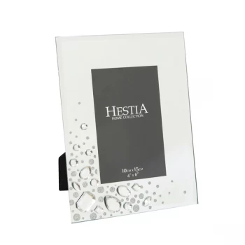 4" x 6" - HESTIA Mirror Glass Frame with Large Crystals