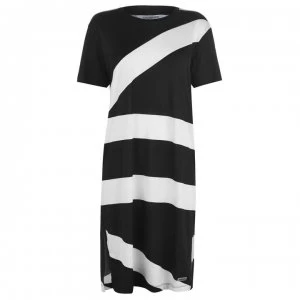 Calvin Klein Abstract T-Shirt Dress - ABSTRACT BLK