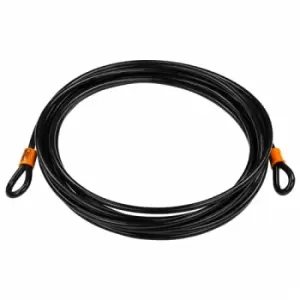 Burg Wachter 1000cm Double Loop Spiral Security Cable with Eyelets