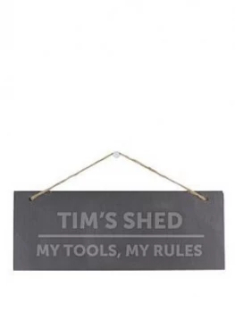 Personalised Slate Shed Sign
