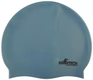 SwimTech Silicone Swim Cap Sky