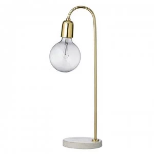Bloomingville Gold marble table lamp - Light Brown
