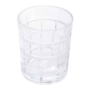 Interiors By Ph Set Of Four Check Glass Tumblers