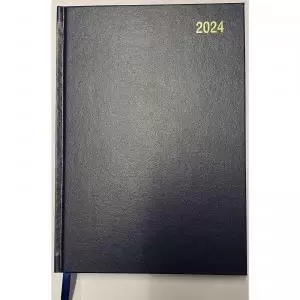 ValueX Diary A4 Day To Page Appointment 2024 Blue - OFFICEA41A Blue