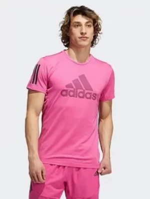 adidas Aeroready Warrior T-Shirt, Pink, Size S, Men