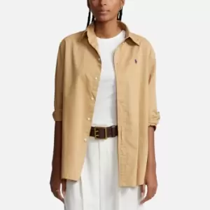 Polo Ralph Lauren Womens Long Sleeve Blouse - Camel - XS