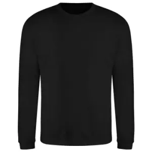 AWDis Adults Unisex Just Hoods Sweatshirt (XS) (Deep Black)