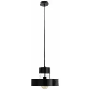 Keter Bossi Wire Dome Pendant Ceiling Light Black, 30cm, 1x E27