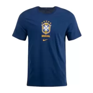 2022-2023 Brazil Crest Tee (Navy)
