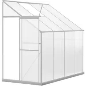 8.3FT x 4FT Walk-In Garden Greenhouse Aluminum Frame Polycarbonate - Silver - Outsunny