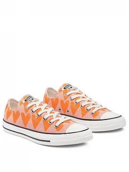 Converse Chuck Taylor All Star Heart Ox Trainers - Multi, Size 5, Women