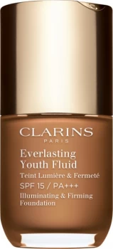 Clarins Everlasting Youth Fluid Illuminating and Firming Foundation SPF15 30ml 118.5 - Chocolate