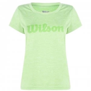 Wilson Script T Shirt Ladies - Green