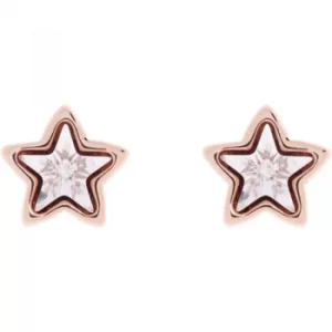 Ted Baker Ladies Rose Gold Plated Crystal Star Earrings