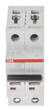 ABB System M Pro 63A MCB Mini Circuit Breaker2P Curve C, Breaking Capacity 10 kA