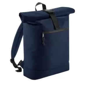 Bagbase Roll Top Recycled Backpack (One Size) (Navy Blue)