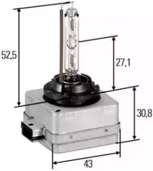 Bulb Hid Lamp D1S 35W 8Gs 8GS009028-111 by Hella