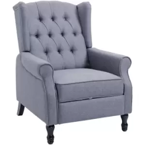 Homcom - 160°Reclining Sofa Couch Retractable Footrest Manual Adjustable