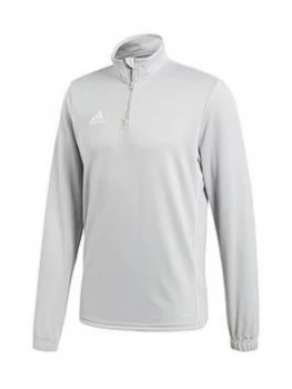 Adidas Mens Core 18 Training Top - Grey, Beige, Size 2XL, Men