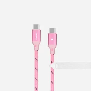 Momax Elite Link Type-C to Type-C Cable (1m) DTC3P - Pink