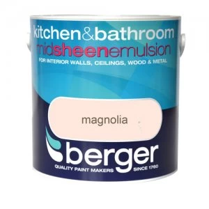 Berger Kitchen and Bathroom Emulsion - Magnolia - 2.5L
