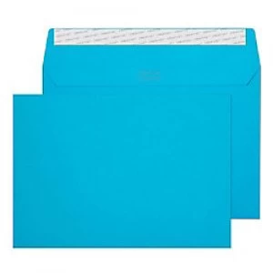 Creative Bright Coloured Envelopes C5 Peel & Seal 162 x 229mm Plain 120 gsm Caribbean Blue Pack of 500