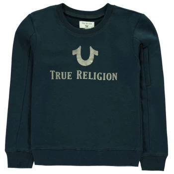 True Religion Junior Boys Big Logo Sweatshirt - Blue
