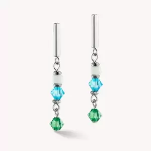 Coeur De Lion Elegance Crystals Earrings Mint Green