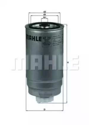 Fuel Filter KC182 72339852 by MAHLE Original