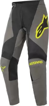 Alpinestars Fluid Speed Motocross Pants, grey-yellow, Size 30, grey-yellow, Size 30