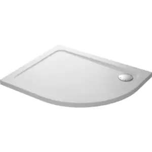 Mira Flight Low Offset Quadrant Shower Tray 1000 x 800mm LH in White Acrylic Stone Resin