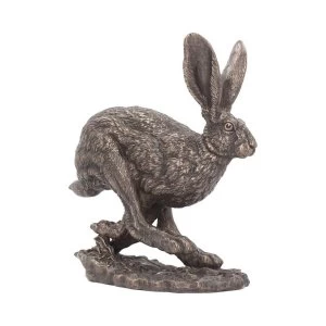 Flight Bronze Hare Figurine