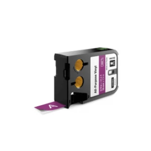 Dymo 1868792 White on Purple Label Tape 19mm x 7.5m