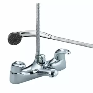 Bristan Java Deck Mounted Bath Shower Mixer Tap Chrome & Kit - 531854