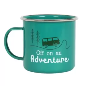 Adventure Green Enamel Mug
