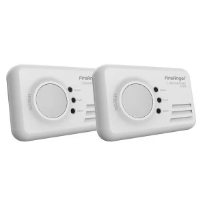 FireAngel CO-9X LED Carbon Monoxide Alarm Twin Pack