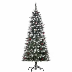Artificial Christmas Tree with Pinecones 150cm, Green